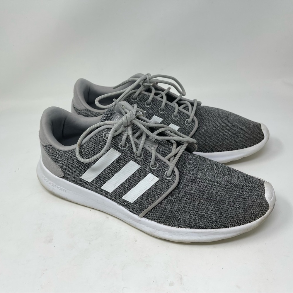 Adidas Cloudfoam QT Racer Gray Shoes AW4313, Women's Size 9.5 Sneakers